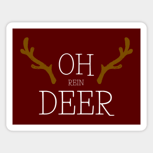 OH ReinDEER Xmas Gift Edit Magnet